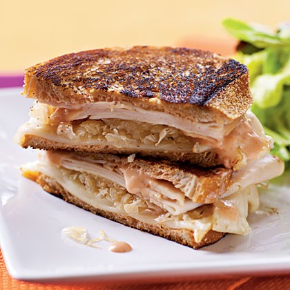 Turkey reuben panini