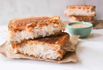 Turkey reuben patty melts
