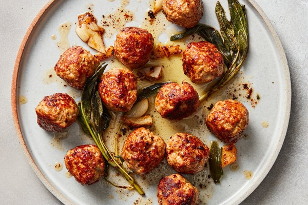 Turkey-ricotta meatballs