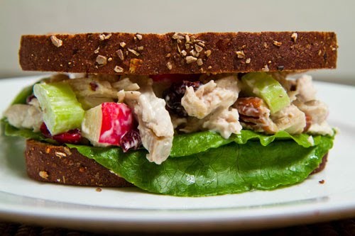 Turkey salad sandwich