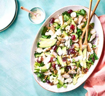 Turkey salad with grapes & walnuts