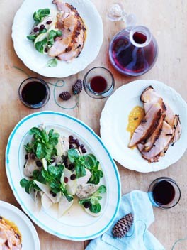 Turkey saltimbocca with cranberries