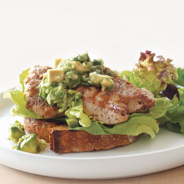 Turkey sandwiches with ginger-avocado relish