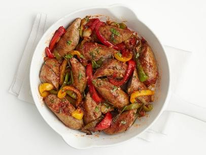 Turkey sausage and peppers