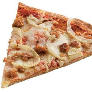Turkey sausage, fennel & Fontina pizza
