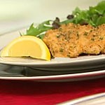 Turkey scaloppine with leafy salad