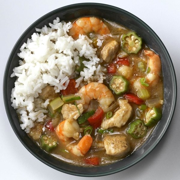 Turkey shrimp gumbo