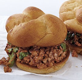 Turkey sloppy Joes with hoisin and cilantro