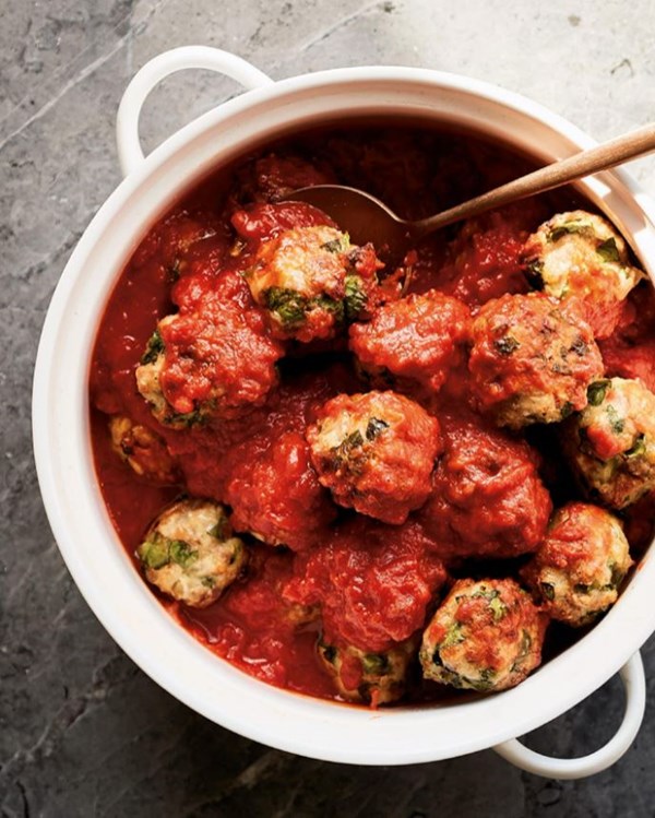 Turkey, spinach and cheese meatballs