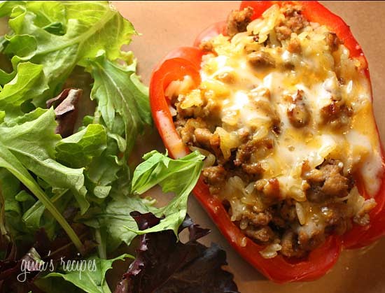 Turkey stuffed peppers