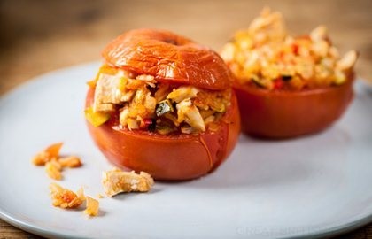 Turkey stuffed tomatoes