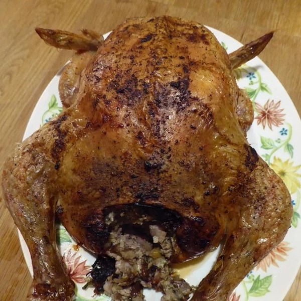 Turkey stuffed with chestnuts (Le dindonneau farci aux châtaignes)