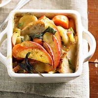 Turkey-vegetable casseroles