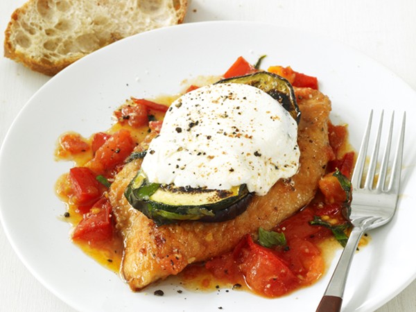 Turkey-vegetable Parmesan