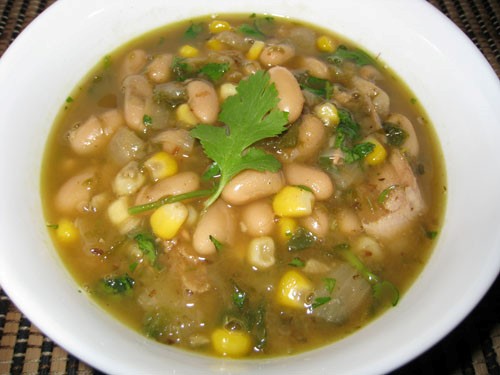 Turkey white chili