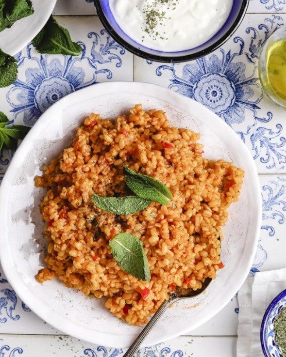 Turkish bulgur pilaf