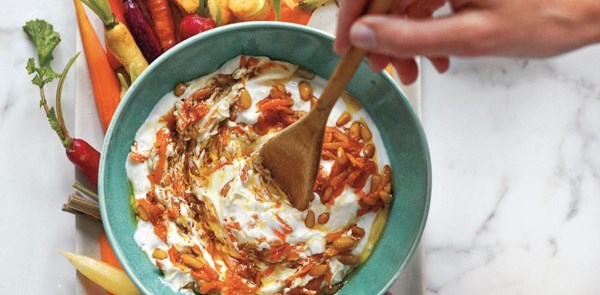 Turkish carrot yogurt dip