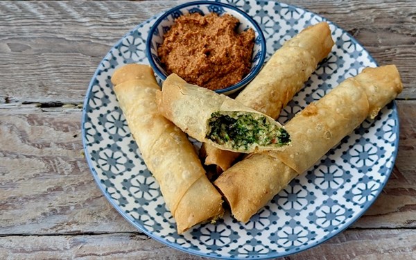 Turkish cheese & herb rolls (Sigara börek)