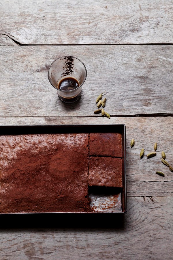 Turkish coffee brownies