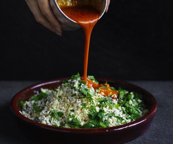 Turkish cracked wheat salad