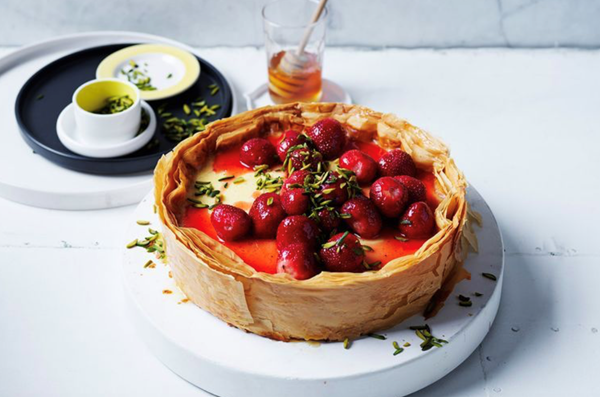 Turkish Delight cheesecake