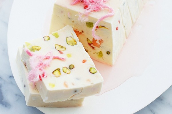 Turkish delight ice cream terrine