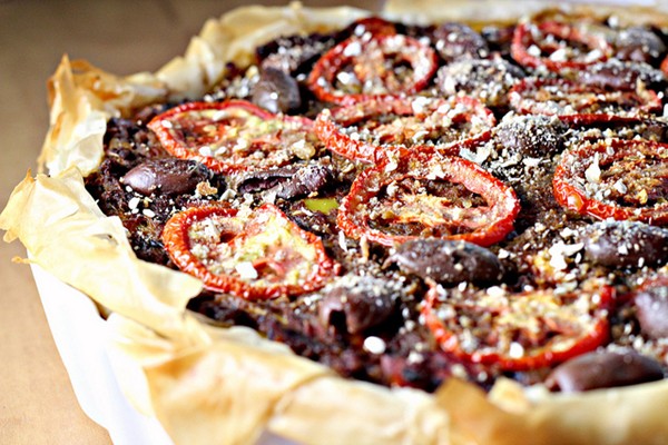 Turkish eggplant pie