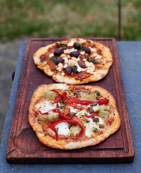 Turkish flatbread-style pizza