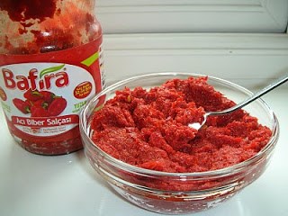 Turkish hot pepper paste (Biber salcasi)