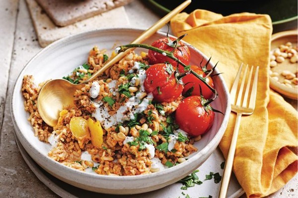 Turkish lamb pilaf