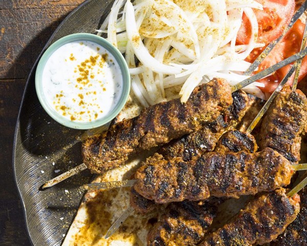 Turkish minced-meat kebabs