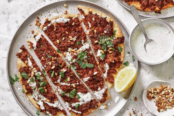 Turkish pizza (Lahmacun)