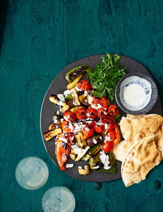 Turkish ratatouille with yogurt sauce