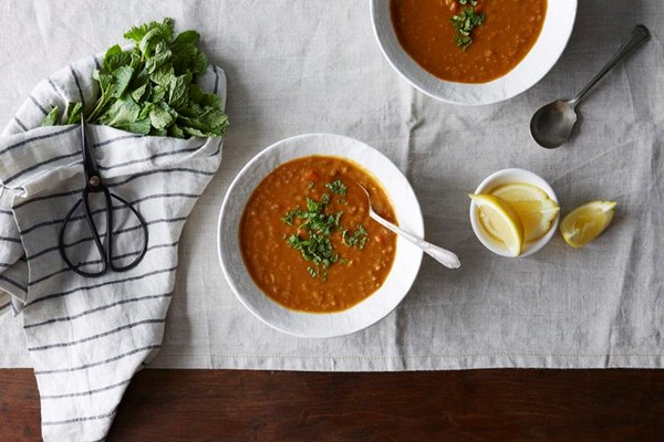 Turkish red lentil soup