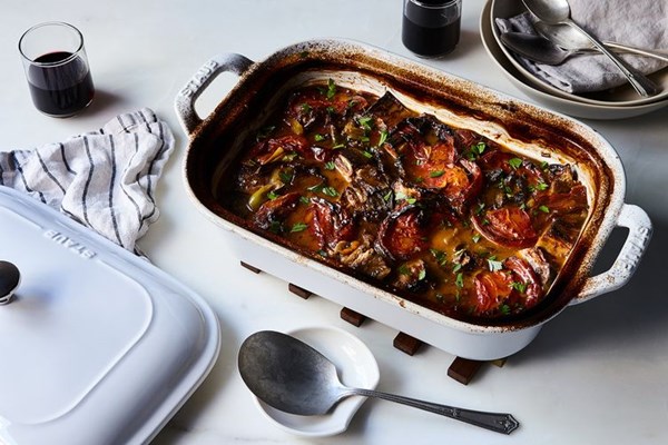 Turkish slow-cooked beef and vegetable stew (Güveç)