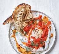 Turkish style eggs with roasted peppers