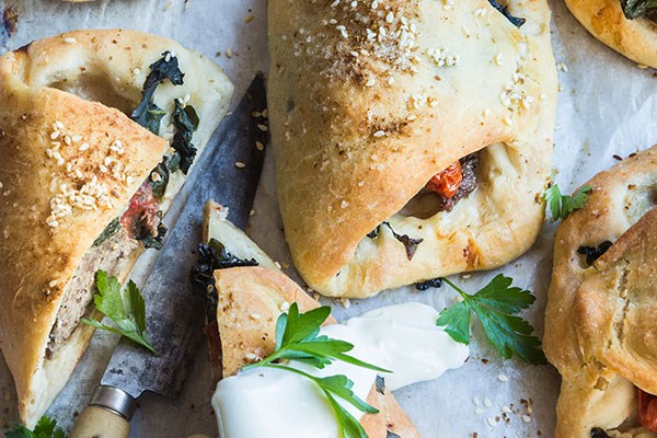 Turkish-style lamb pies 