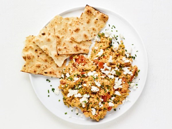 Turkish style scrambled eggs