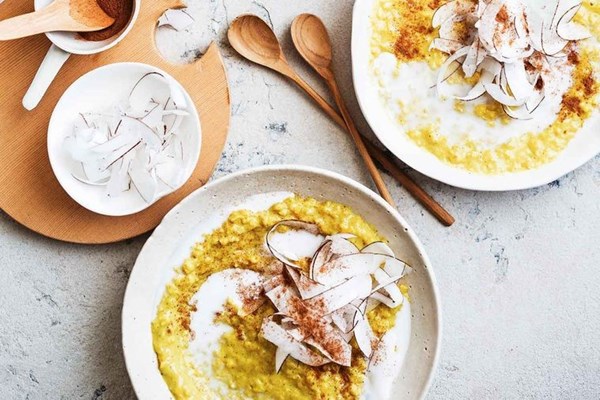 Turmeric & coconut porridge