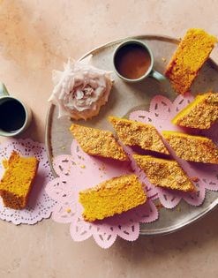 Turmeric & tahini diamonds