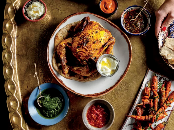 Turmeric and coriander roast chicken