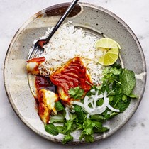 Turmeric caramel cod
