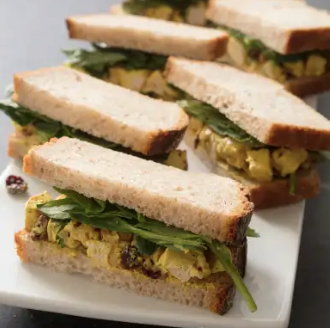 Turmeric chicken salad sandwiches