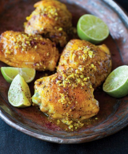 Turmeric chicken with sumac and lime