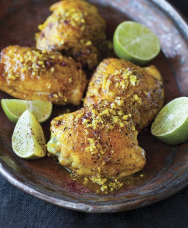 Turmeric chicken with sumac and lime 