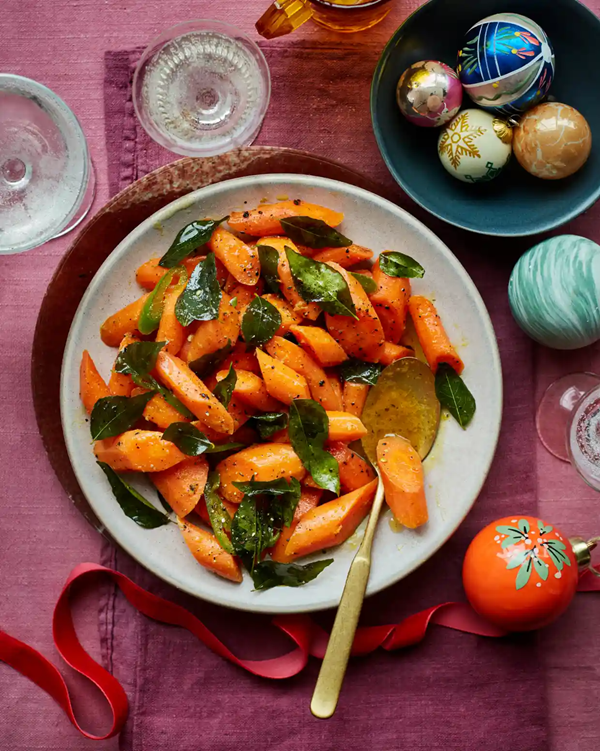 Turmeric ghee-braised carrots