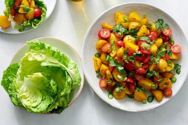 Turmeric potato salad 