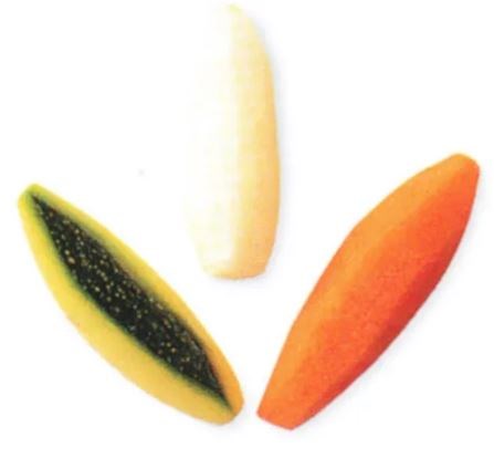 Turned vegetables