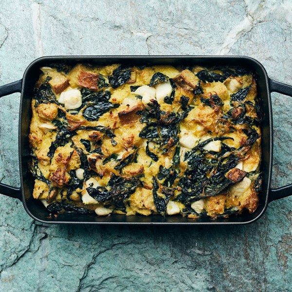 Turnip and kale gratin