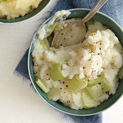 Turnip and leek mashed potatoes